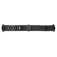 thumbnail image 1 of Bracelet de Montre en Acier Inoxydable de 20 Mm à Double Bouton Réglable Bracelet Intelligent pour Huawei Watch Fit 2 Noir, 1 of 14