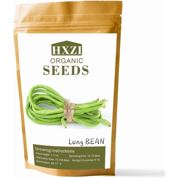 HIGHGW Long Bean Seeds-Premium Asian Vegetable Seeds for Planting, 30g (Approx. 120 Seeds)-Ideal for Home Gardening