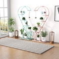 thumbnail image 2 of Patiojoy 5-Tier Metal Plant Stand, Heart-shaped Plant Shelf Tiered Plant Stand with 4 Hanging Hooks, Wide Slatted Platform Pink & Blue, 2 of 10
