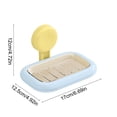 thumbnail image 3 of PRETXORVE Soap Household Bathroom Suction Cup Wall Mounted Non Perforated Soap Drainage Bathroom Storage Rack, 3 of 6