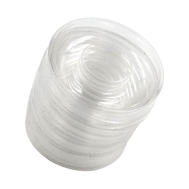pitrice 50Pcs Eyelash Trays Plastic Empty Makeup Beauty Salons Home Clear High Round