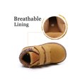 thumbnail image 3 of UKAP Boys Anti Slip Round Toe Trekking Shoes Camping Breathable Classic Work Boot Brown 9C, 3 of 6