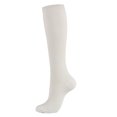 thumbnail image 1 of Qudderr Men Women 2 Pairs Compression Socks Knee High Support for Sports Solid Color Long Socks Knee High Compression Socks S-XXL, 1 of 9