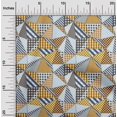 thumbnail image 2 of oneOone Viscose Chiffon Brown Fabric Check Patchwork Craft Projects Decor Fabric Printed By The Yard 42 Inch Wide, 2 of 5