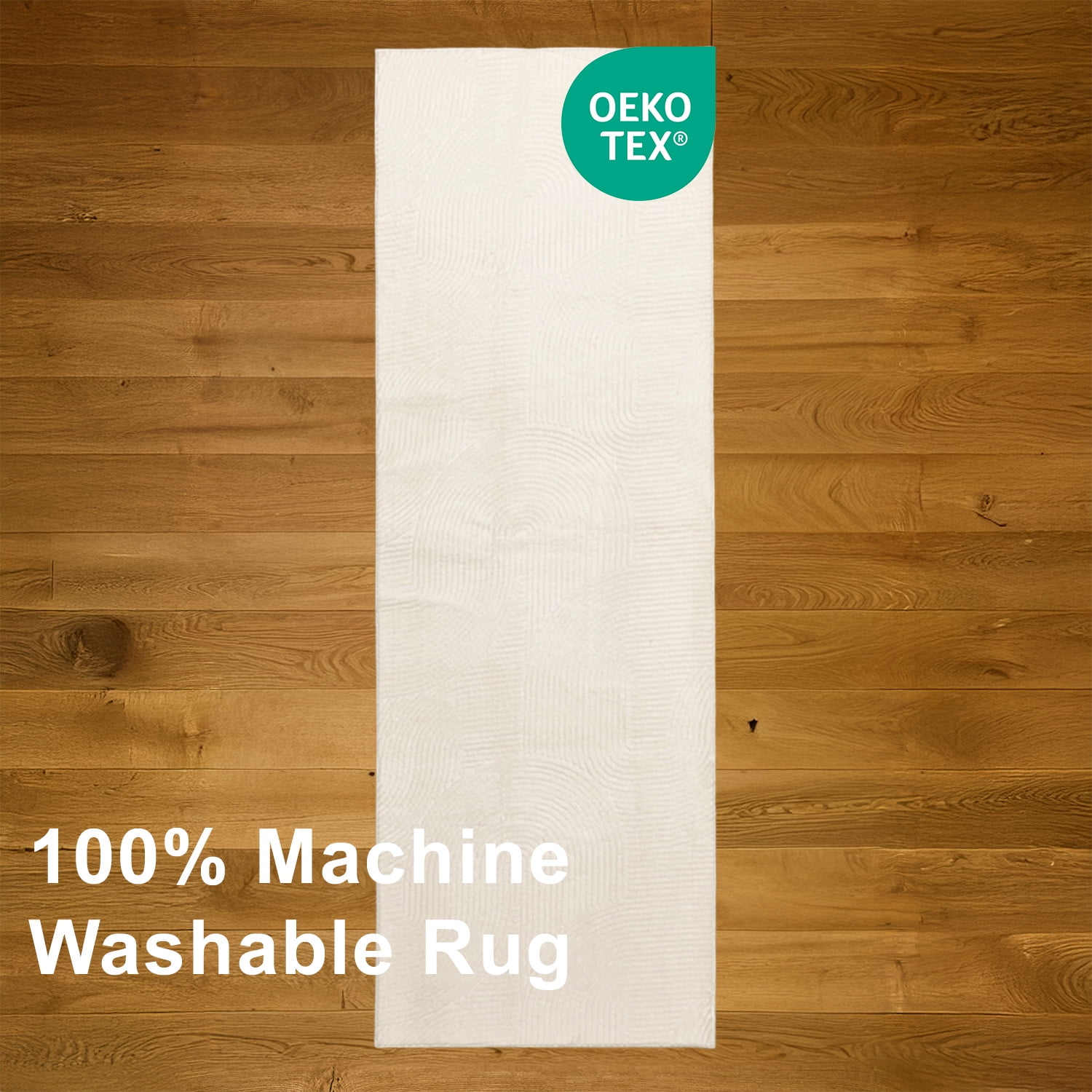 Tapis Elion Lavable A la Machine Contemporain/Moderne pour Salon, Chambre, Salle Manger, Entrée, Couloir et Plus Encore.