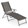 thumbnail image 1 of Costway Chaise Longue Pliante de Patio avec Dossier Inclinable à 6 Niveaux, 1 of 9