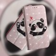 thumbnail image 4 of Case for Motorola Moto X30 Pro 5G Cover Magnetic 3D Pattern Wallet Flip Case With Strap - Cute panda, 4 of 5
