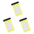 thumbnail image 1 of maskred Waterproof Phone Case Universal Cellphone Dry Bag Protection Accessory Yellow 3Set, 1 of 6