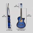 thumbnail image 3 of Soozier 38 Inch Full Size Classical Acoustic Electric Guitar, 3 of 9