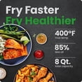 thumbnail image 2 of Chefman Turbofry Touch XL 8 Qt. Air Fryer With Digital Controls - Stainless Steel, 2 of 8