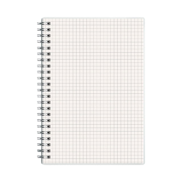 Graph Paper Notebook A5 Spiral Bound 80 Pages Thick 20.5 cm x 14 cm Grid Lined Blank Journal for School Work Writing