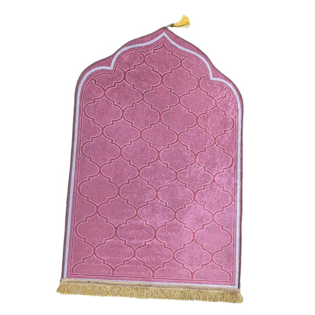 Prayer Mat Prayer Rug Muslim Prayer Rug Thick Floor Carpet Prayer Carpet Mat for Pink