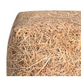 thumbnail image 3 of Gouchee Home Cube Straw Large – Pouf en forme de balle de foin synthétique avec housse en velours doux, rembourrage en billes de polystyrène, siège léger et élégant, fabriqué au Canada, 3 of 6