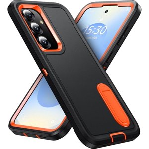 REQO pour Samsung Galaxy S25 Arguments pour Samsung S25 Coque téléphonique avec support de sécurité pour Galaxy, antichoc/dérapant S25
