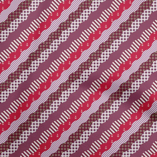 oneOone Tissu Polyester Lycra Rouge Cramoisi Matériel de Couture Patchwork Tissu Imprimé au Mètre 56 Pouces de Large