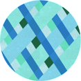 thumbnail image 1 of Ahgly Company Machine Washable Indoor Square Transitional Dark Turquoise Green Area Rugs, 3' Square, 1 of 7