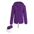 thumbnail image 1 of xiaxaixu Women Packable Rain Jacket, Outdoor Hooded Windbreaker with Adjustable Drawstring, 1 of 6