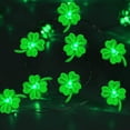 thumbnail image 2 of Lksixu St Patricks Day Lights 2 M 20 LED Lights Indoor Battery With Timer Four Leaf LED Light For St. Patrick's Day Party lamp string Electronics for Home Office School, 2 of 7