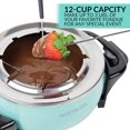 thumbnail image 2 of Nostalgia 12-Cup Electric Fondue Pot, Teal, 2 of 6