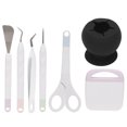 thumbnail image 3 of Vinyl Weeding Tools Set  , Clear Debris DIY Production Craft Tools Set Prevent Tearing  For Cameos For Silhouettes For Lettering Black, 3 of 8