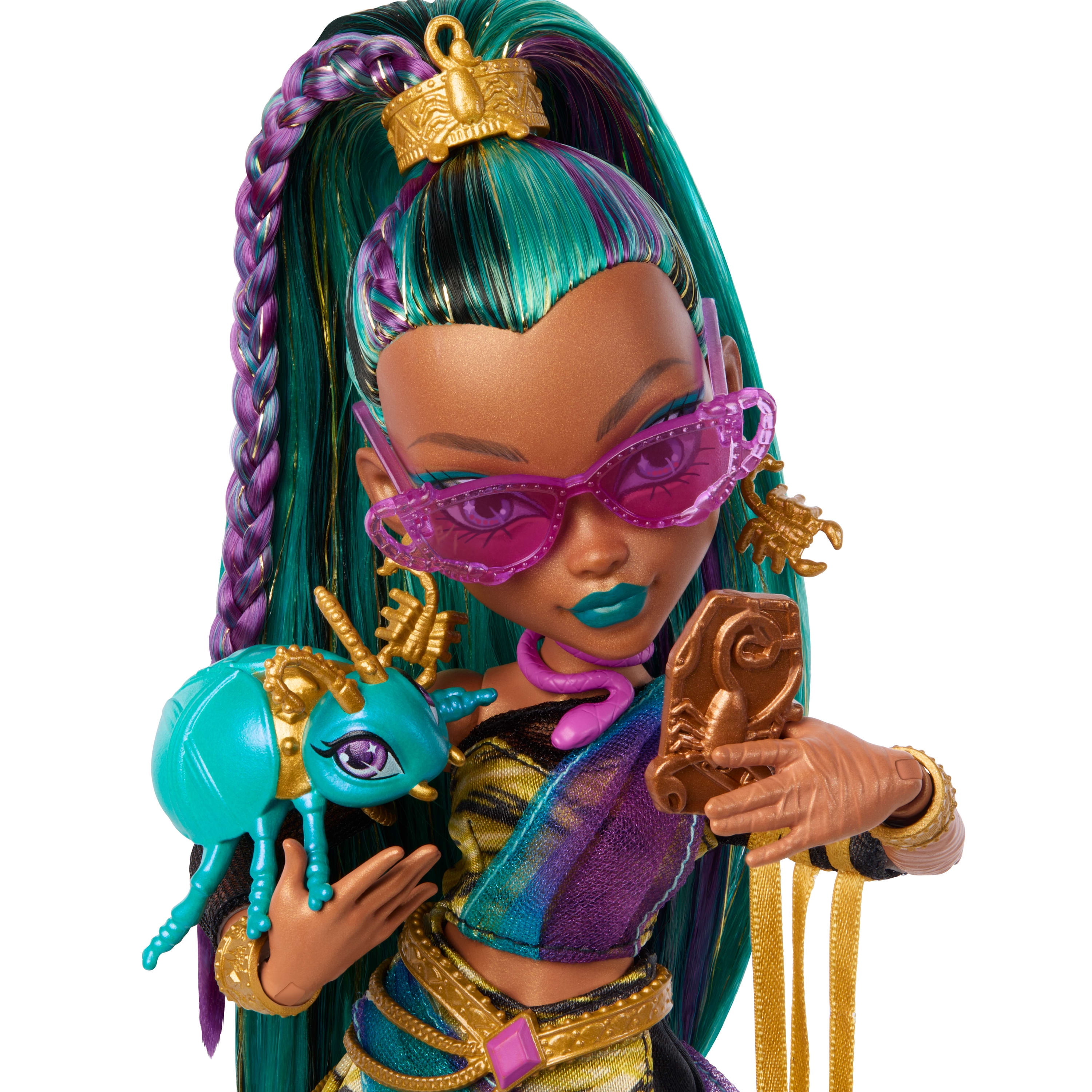 Monster High-Poupée Nefera De Nile-avec Lavish et 7 accessoires