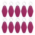 thumbnail image 1 of Unique Bargains Vintage Motel Keychain Blank Hotel Keychains Rhombus Retro Key Tag, Dark Red, 10 Pack, 1 of 7