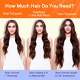 thumbnail image 2 of Full Shine Black Clip in Hair Extensions 24 Inch Remy Hair Extensions Clip in Human Hair Jet Black Natural Hair Clip in Extensions for Long Hair Black Hair Extensions 7 Pieces, 2 of 9