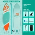 thumbnail image 4 of FunWater Stand Up Paddle Board Ultra-Light Inflatable Paddleboard with SUP Accessories for Adults & Youth of All Skill Levels,Green Coconut Tree, 4 of 6