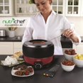 thumbnail image 4 of NutriChef Electric Countertop Chocolate Fondue Melting Pot with 6 Dipping Forks, 4 of 4