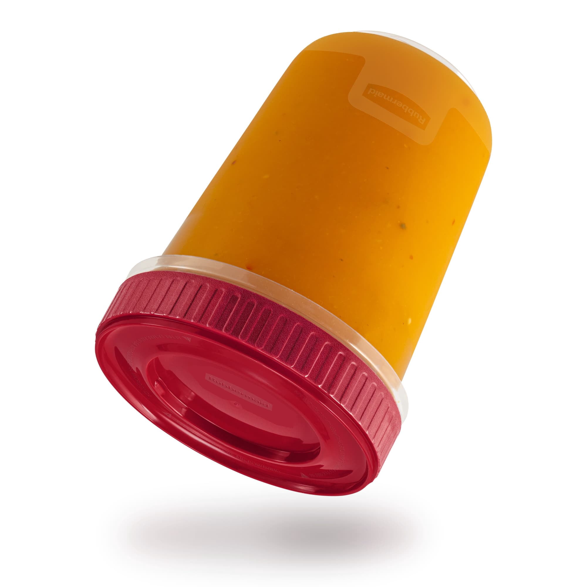 Rubbermaid TakeAlongs Twist & Seal Food Storage Containers, 828 mL (3.5-Cup), Ruby, 2 Pack