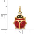 thumbnail image 2 of Pendentif Coccinelle en Or Jaune 14k Collier Breloque Insecte Arachnide, 2 of 6
