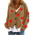 thumbnail image 2 of LOVZFMLL Cardigan pour Femmes Cardigan Décontracté à Boutons Veste Manteau de Mode Imprimée, 2 of 4