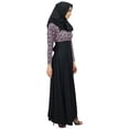 thumbnail image 4 of Bimba Robe Abaya Maxi pour Femmes en Rayonne Jilbab avec Hijab en Coton, 4 of 7