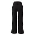 thumbnail image 4 of Timegard Cotton Linen Pants for Women Elastic Waisted Drawstring Straight Leg Lightweight Lounge Trousers, 4 of 5