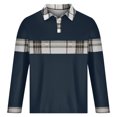 thumbnail image 4 of Birdeem Chemises pour Hommes Chemise Décontractée Imprimée à Manches Longues Col Rabattu Boutons T-Shirt Blouse Tops, 4 of 12