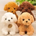 thumbnail image 2 of White Adorable Realistic Furry Toy Dog for Children Gift and Home Decoration, 2 of 5