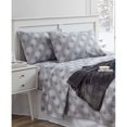 thumbnail image 1 of Holiday Microfiber 4 Pc Twin Sheet Set with Throw Bedding, Twin, Gray, 1 of 5