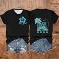 thumbnail image 2 of DPTALR T-Shirts Décontractés pour Femmes Col Rond Manches Courtes Hauts Confortables d'Été pour Femmes, 2 of 3