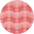thumbnail image 1 of Ahgly Tapis Rond Lavable en Machine Intérieur Transitionnel Rose Pastel, 7 Pieds Rond, 1 of 7