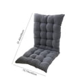 thumbnail image 3 of Meitianfacai Coussin de Chaise à Dossier Haut pour Intérieur et Extérieur, Coussin pour Porche, Coussin pour Chaise Berçante Imperméable, Coussin de Remplacement Toutes Saisons (Gris), 3 of 6