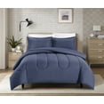 thumbnail image 1 of Swift Home Luxury 8 Piece Bed in a Bag, All Season Complete Bedding Set, Full, Indigo, 1 of 10