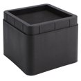 thumbnail image 2 of TOPINCN 4PCS Durable Stackable Bed Risers Black Square Moisture-proof Insect-proof Furniture Legs, Furniture Riser,Furniture Legs, 2 of 8