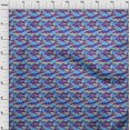 thumbnail image 4 of oneOone Viscose Jersey Violet Fabric Abstracts Craft Projects Decor Fabric Printed By The Yard 60 Inch Wide, 4 of 5