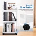thumbnail image 4 of Rolling Cart Utility Cart 3 Tier Rolling Cart Under Desk Storage Bedside Cart Snack Cart Book Cart Organizer Cart, 4 of 9