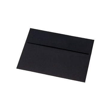 50-Pack Self-Seal Black Envelopes 5x7 Inch Adhesive Invitation Envelopes for Wedding Business or Greeting Cards, stationery, black envelopes,Black*50,50PC