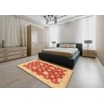 thumbnail image 4 of Ahgly Company Tapis d'Intérieur Rectangulaire Abstrait Rouge Écarlate, 2 Pieds x 3 Pieds, 4 of 6