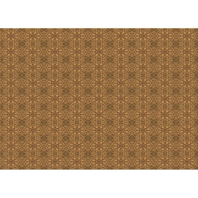 Ahgly Company Machine Washable Indoor Rectangle Transitional Saddle Brown Area Rugs, 8' x 10'