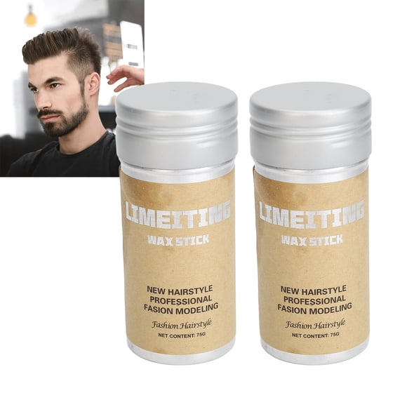 Hair Wax Stick, Hair Shaping Wax 75ml Fast Forming Nourishing Gentle for Beard