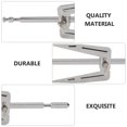 thumbnail image 4 of MasteelfCA 1 Set Stainless Steel Air Fryer Forks Roast Chicken Forks for Home (Black), 4 of 8