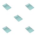 thumbnail image 2 of Youkk Polyester Chenille Bath Mat - Strong Water Absorption Exquisite Crafted Soft Texture No Shedding Sky Blue 40cm*60cm 5Set, 2 of 6